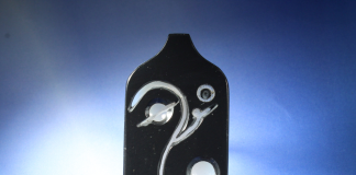madison river blue agate doublet cabbing