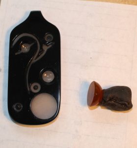 madison river blue agate cabbing