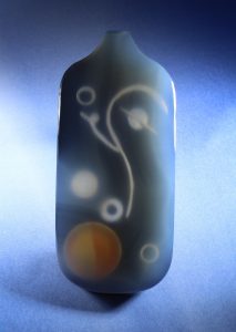 madison river blue agate cabbing