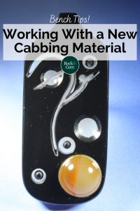 madison river blue agate doublet cabbing