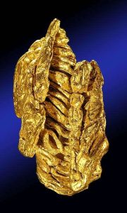 spinel twinned gold crystal