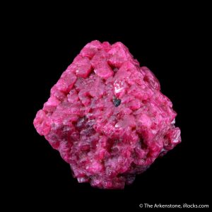 spinel gemstone crystals grown togther into a big crystal