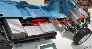 lithium-ion battery placement in vehicle