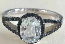 diamond alternative goshenite ring