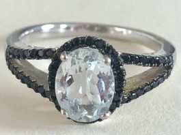 diamond alternative goshenite ring