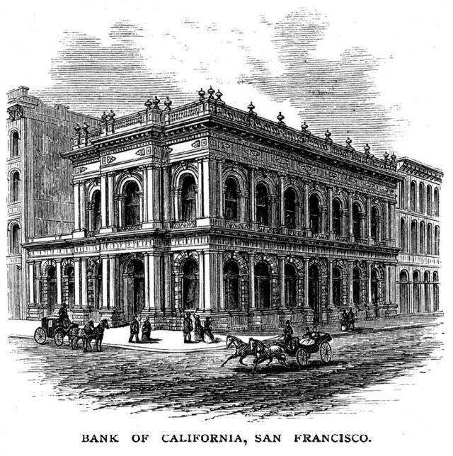 bank of california circa 1875 during the great diamond hoax