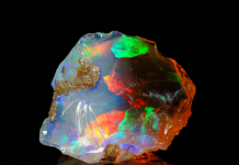 are opals bad luck, this australian boulder opal is prized today