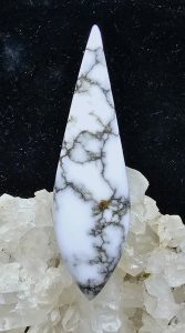 tick canyon howlite shaped cabochon