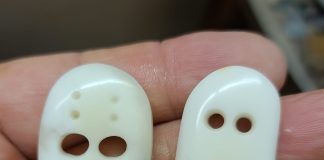 ghost and mask tick canyon howlite cabochons