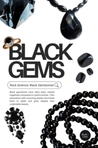 black gemstones