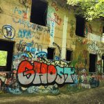 Concrete City: PA’s Anthracite Ghost Town walls in concrete city houses covered in graffiti