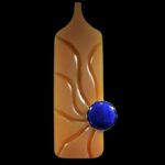 finished agate jewelry pendant