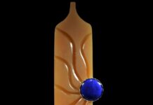 finished agate jewelry pendant