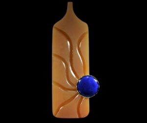 finished agate jewelry pendant 