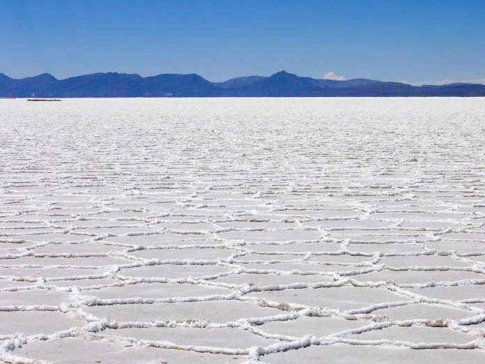Bolivia Salt Lake Salar de Uyuni great salt lake gleaming in the sun