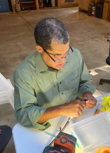 using felt wheels with diamond grit