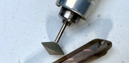 smoky quartz intaglio