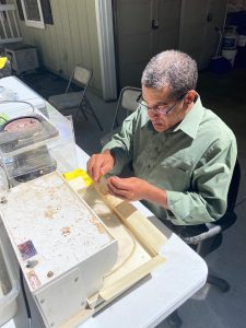 shaping the bottom of the crystal