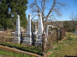 zinc headstones at fayette cemetery