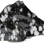 volcanic glass snowflake obsidian specimen