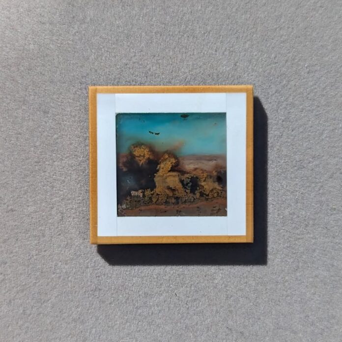 Intarsia Montana moss agate intarsia