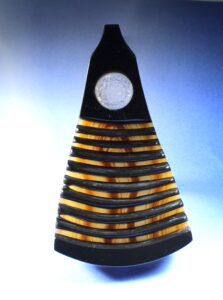 basanite and brazilian agate doublet