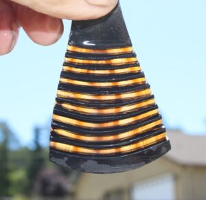 basanite and brazilian agate doublet