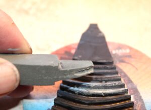 basanite and brazilian agate doublet