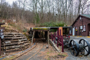 Entrance to Pioneer Tunnel Coal Mine, Ashland Pennsylvania.