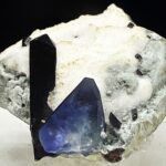 Neptunite: Black Outside, Red Within benitoite specimen