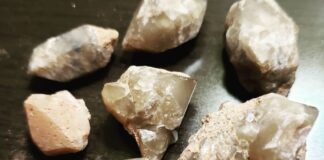 multiple pecos diamonds on display
