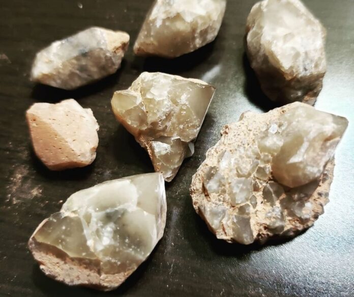 multiple pecos diamonds on display