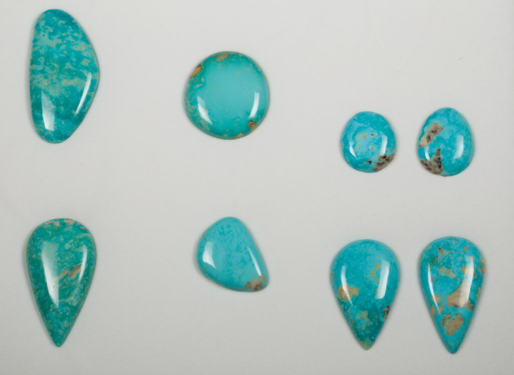 Set of turquoise cabochons