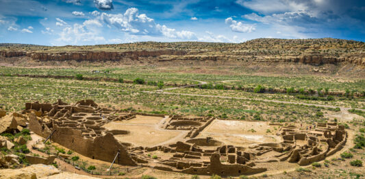 Pueblo Bonito in Chaco Canyon