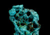 Turquoise in its natural shape from the turquoise mines in Hubei, China. 27cm tall.