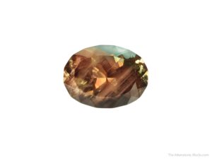 oval cut Oregon sunstone gemstone