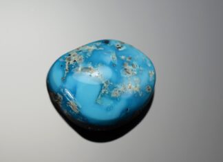 Kingman turquoise polished stone