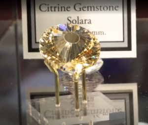 Citrine fantasy cut gemstone names Solara