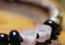 Beaded Necklaces: A Gem Design Guide gem beaded necklaces are customizable like this one strung with black and white beads