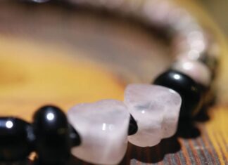 Beaded Necklaces: A Gem Design Guide gem beaded necklaces are customizable like this one strung with black and white beads