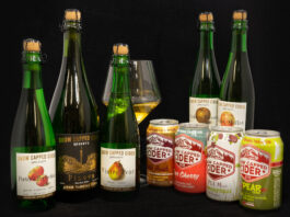bottles of snow capped cider with the taste the result of Colorado terroir
