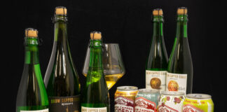 bottles of snow capped cider with the taste the result of Colorado terroir
