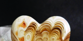 kokoweef cave onyx heart-shaped cabochon