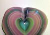 Mexican obsidian carved heart