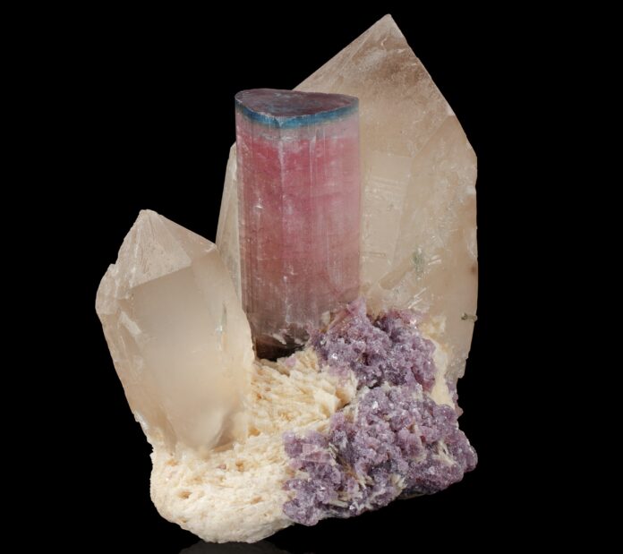 bluecap-tourmaline Blue cap tourmaline specimen