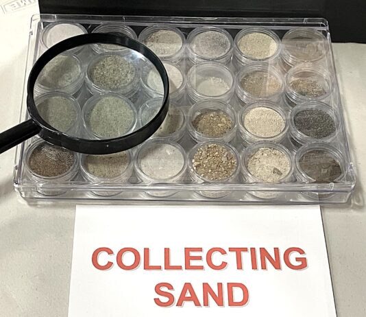 Sand Collecting: Earn the AFMS Sand & Sediment Badge collecting-sand-display