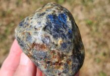 Collecting AuSable River Labradorite labradorite-in-riverbed