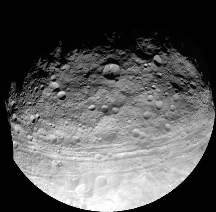 Vesta, an asteroid included in the notable asteroid space rocks