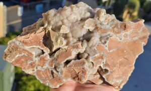Youngite rough specimen before cabbing.