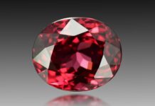 Cursed Gemstones: The Black Prince’s Ruby and More Faceted red spinel gemstone.